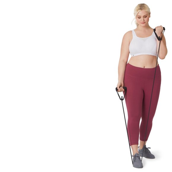 Glamorise 40B SPORT Bra (CUSTOM-CONTROL) High-Impact MOISTURE WICKING ORANGE NEW - Picture 9 of 11